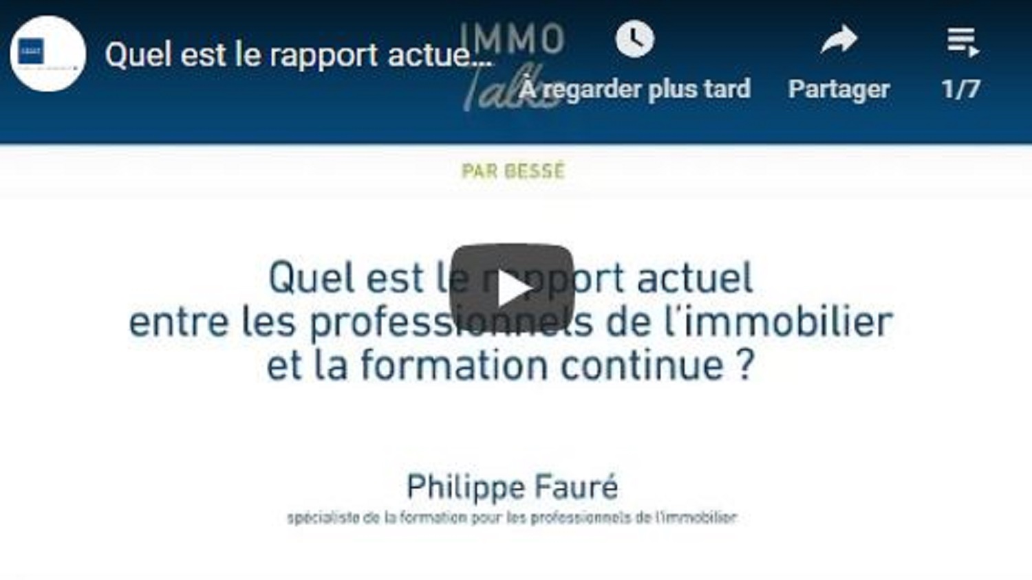 Immo Talk Formation